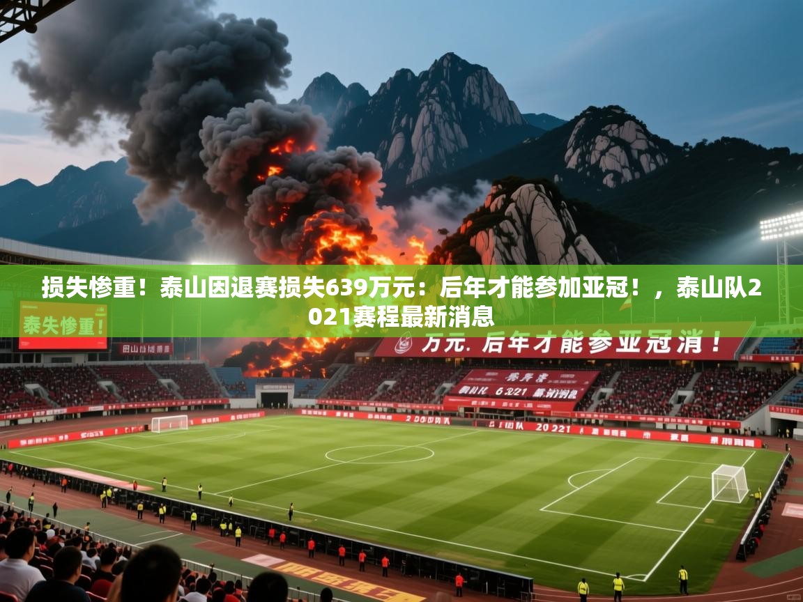 2025乐鱼体育app登录入口损失惨重!泰山因退赛损失639万元:后年才能参加亚冠!,泰山队2021赛程最新消息 第3张